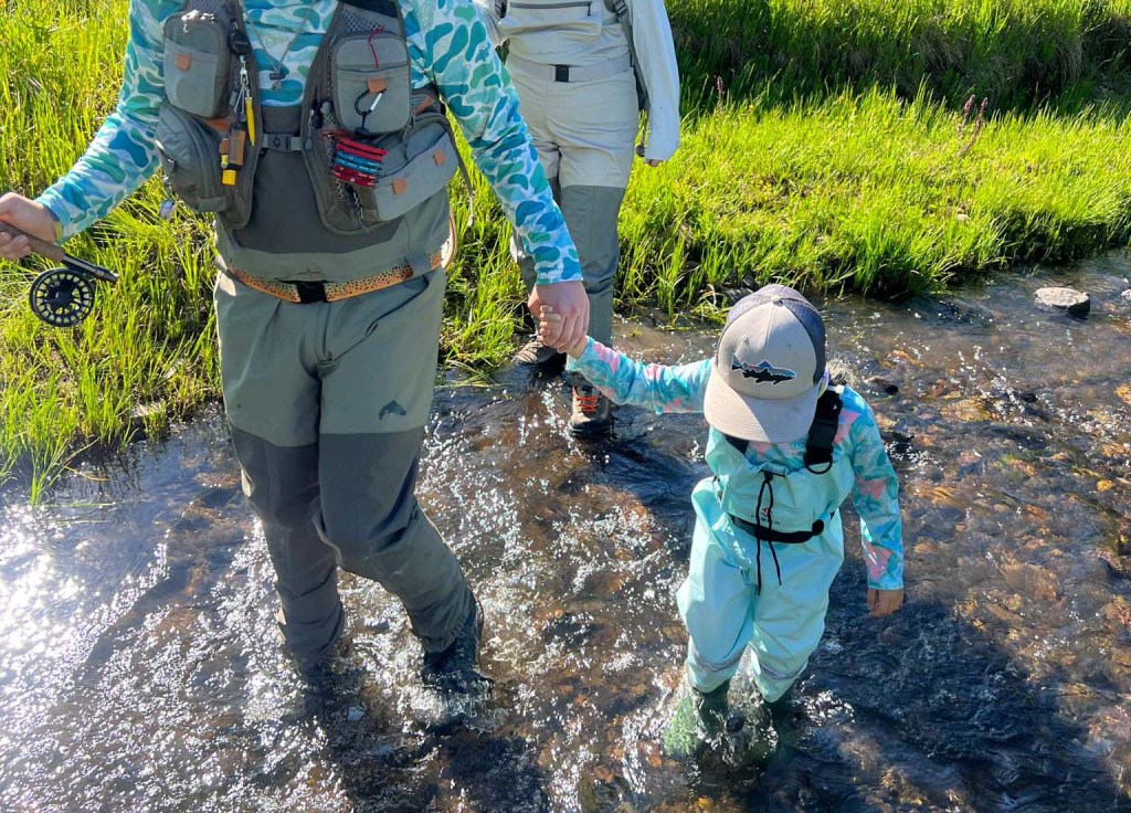 father daughter guided fly fishing Crested Butte
