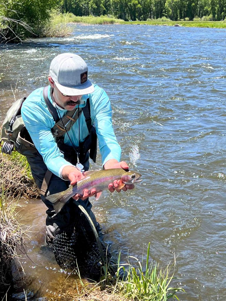 dan jones fly fishing guide rainbow trout gunnison river