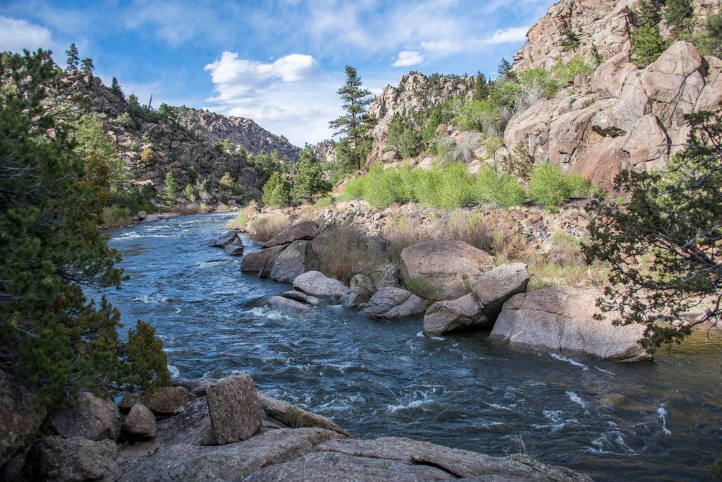 Arkansas river in Browns Canyon National Monument Whitewater 