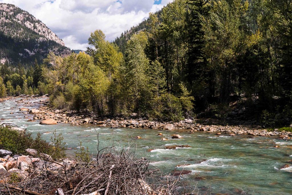 animas river in San Juan Mountains 