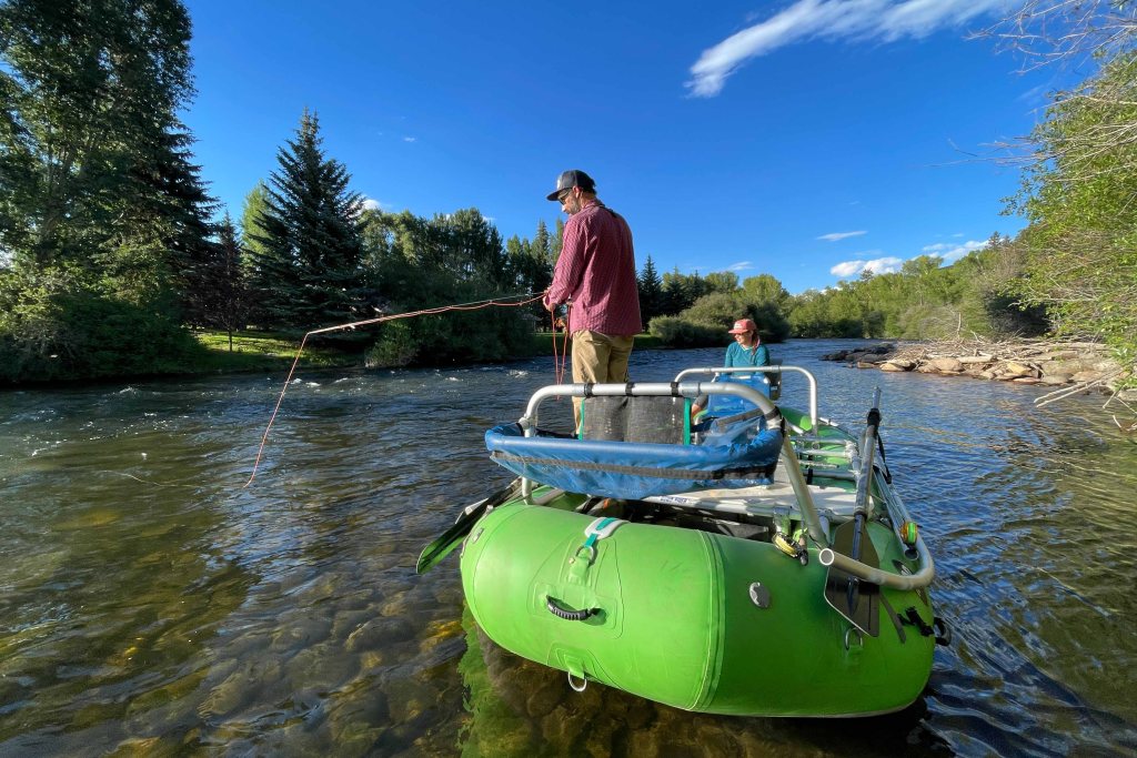 float fishing gunnison river green raft