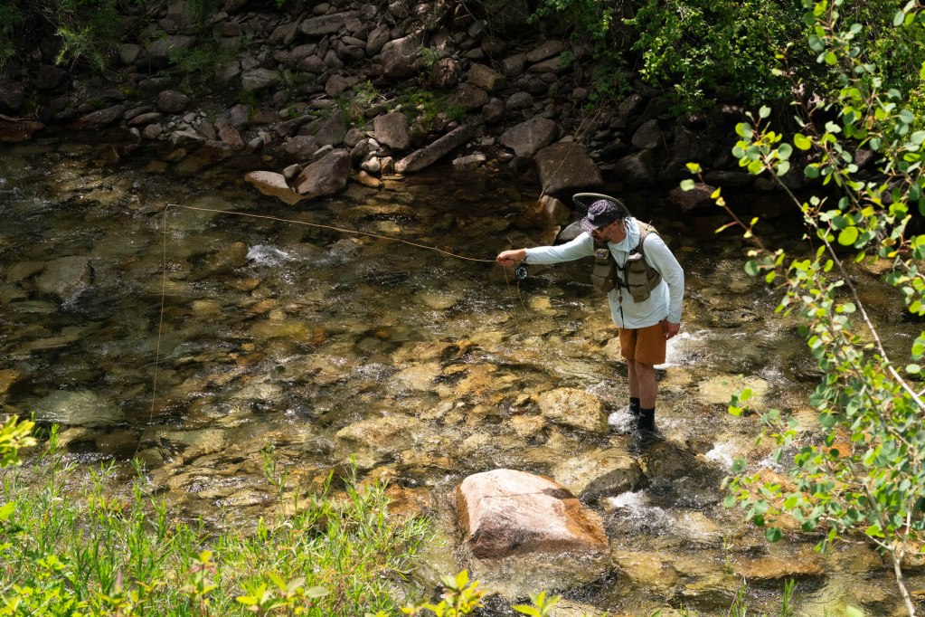 wet wade fly fishing anthracite creek 