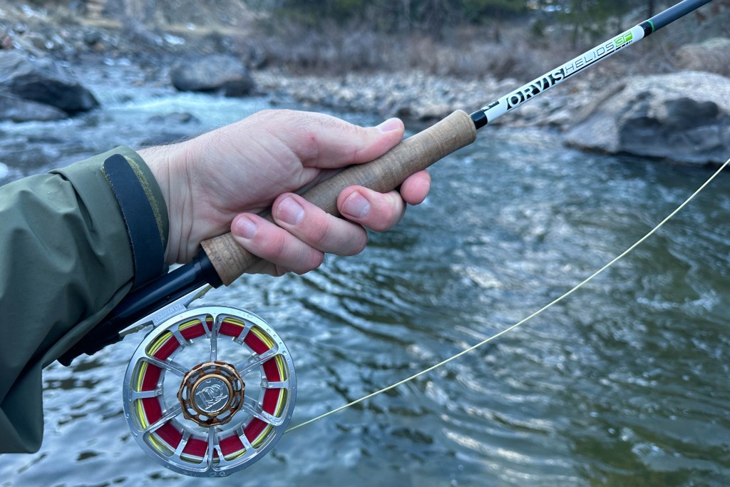 Orvis Helios 3f 10 foot 4 weight with Ross Evolution LTX Reel