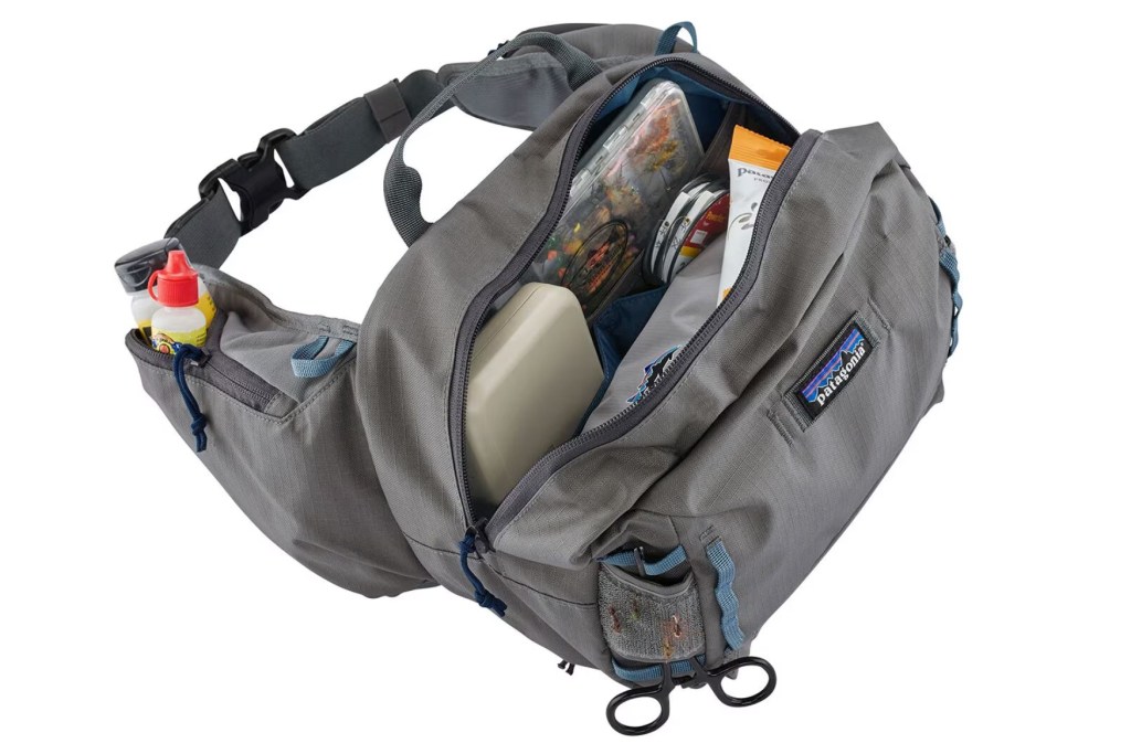 patagonia stealth hip pack 11L with stuff in it